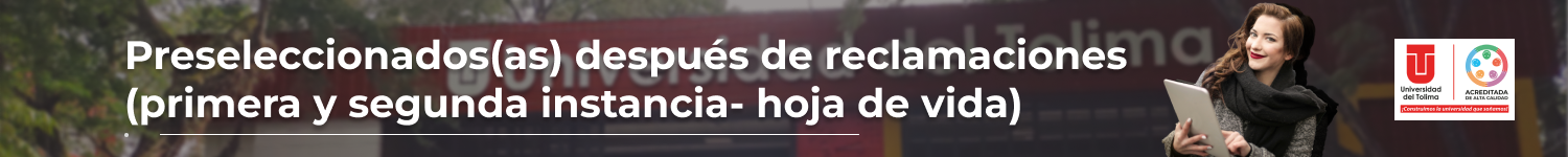 Preseleccionadosas después de reclamaciones