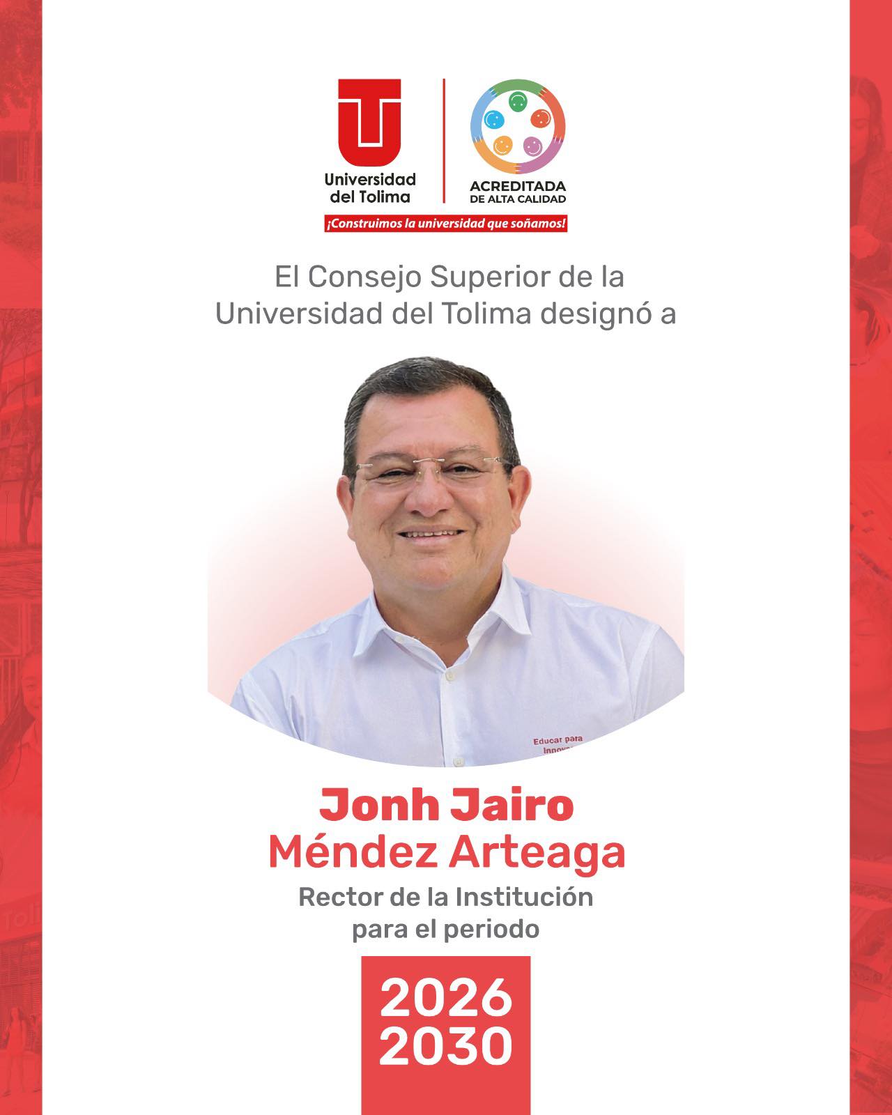 Rector 2026-2030