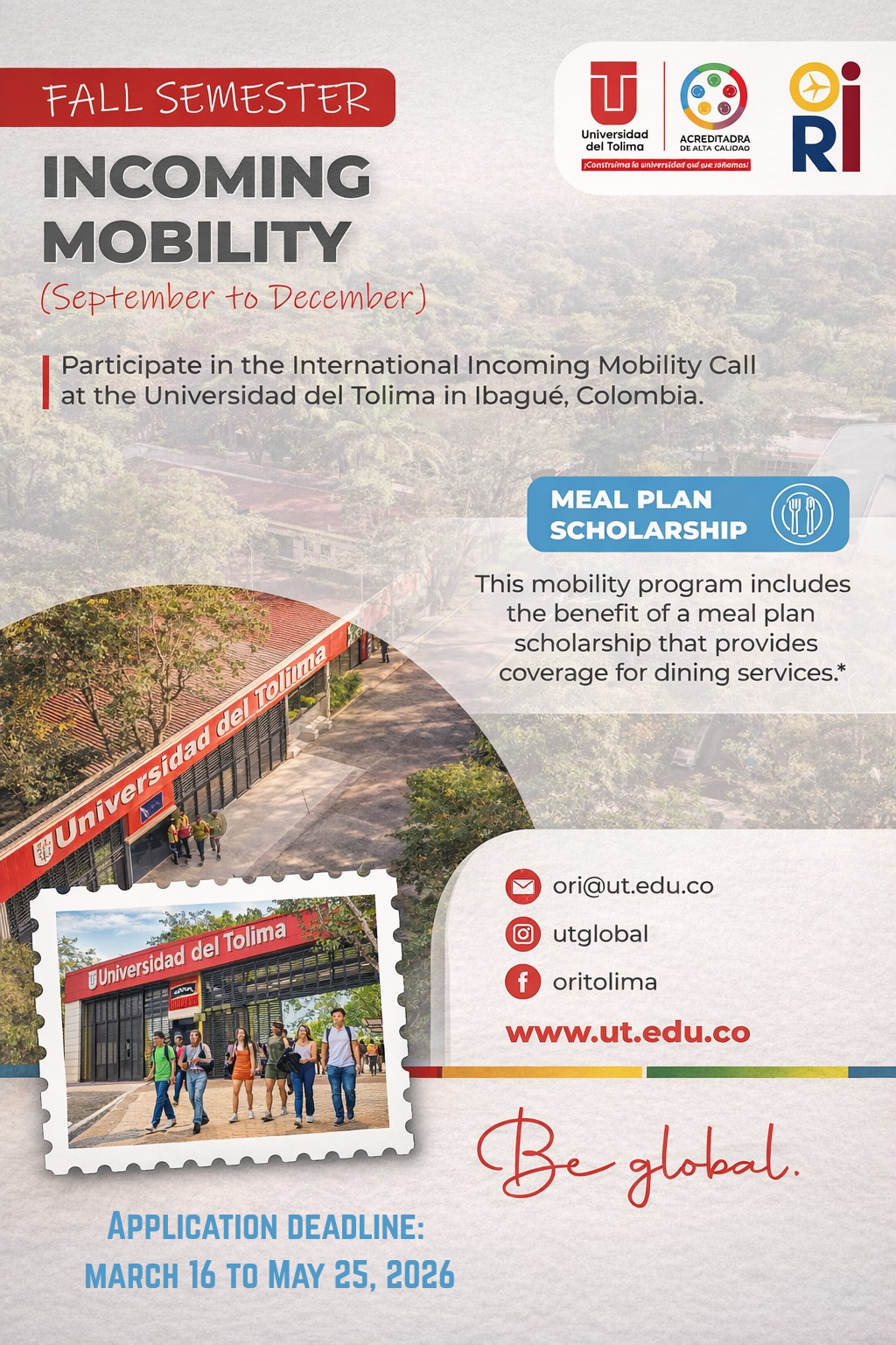 Calendario Movilidad Outgoing 2026-B