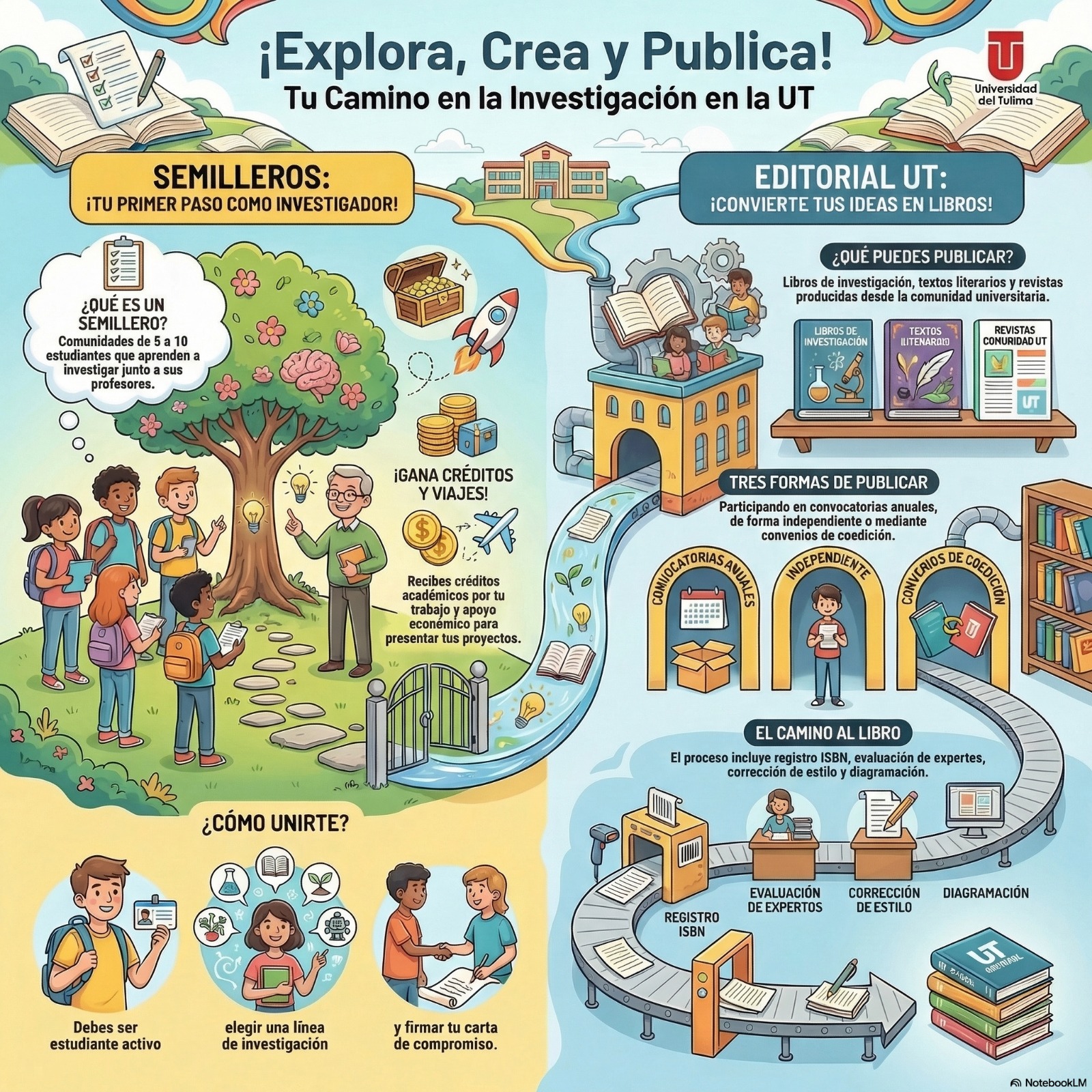Explora Crea y Publica Semilleros y Editorial